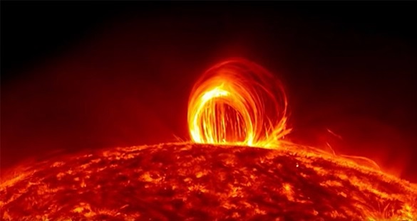 Eruption auf der Sonnenoberfl&auml;che